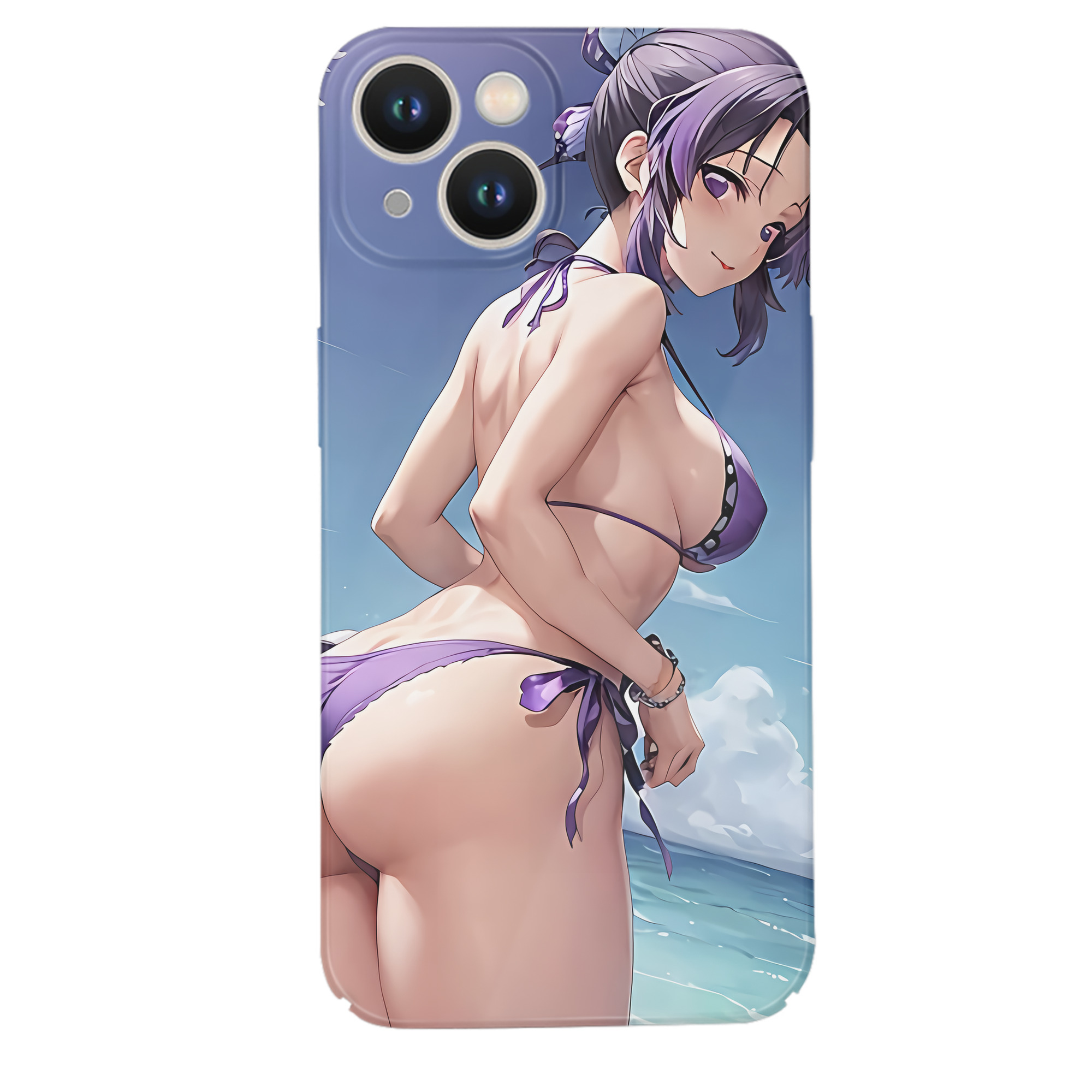 （画像用） 鬼滅の刃（きめつのやいば）蟲柱-胡蝶 しのぶ／こちょう しのぶ Kochou Shinobu 【iPhone 14シリーズ対応】ハードケース